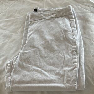 Napa Valley 7/8 length for short person, white size 14, real pockets back